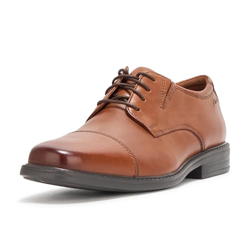 Clarks Men's Cosgrove Cap Oxford, Dark Tan...
