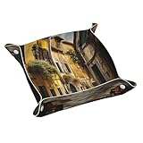 Photo Gallery vassoio in pelle con stampa italiana old street desktop storage catchall organizer vassoio decorativo, vassoio portaoggetti da comodino Photo Gallery vassoio in pelle con stampa italiana old street desktop storage catchall organizer vassoio decorativo, vassoio portaoggetti da comodino