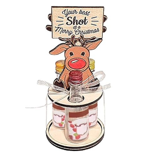 Portabotellas de vino de Navidad, soporte para botella de vino - Decoración navideña portaalcohol creativo,Armario de vino decorativo de Navidad, almacenamiento de botellas de alcohol, soporte de