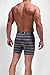 2Undr Men's Swing Shift Boxer Brief, Black Stripes, Large