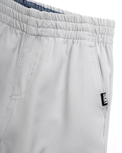 Image of DKNY Toddler Boys Short Sets - 2 Piece Boys Short Sleeve Polo Shirt and Lightweight Boy Shorts for Toddler and Little Boy