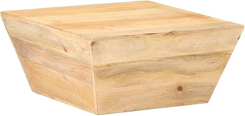 Miniatura 60 de Mesa auxiliar redonda de madera, mesa auxiliar de madera de acacia maciza, mesa auxiliar para sala de estar, hogar, oficina, 25.6 x 25.6 x 12.2