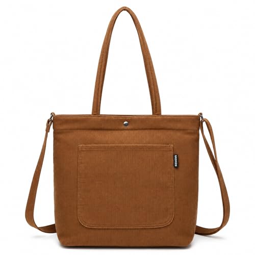 Bolsa Transversal Feminina Ombro Casual Veludo Básica Grande (Marrom)