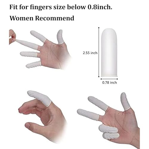 Cuttte (Approx. 330 PCS Latex Finger Cots, Medium Finger Gloves Protectors Disposable, Thumb Covers Protector for Fingertips.