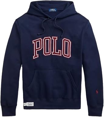 POLO RALPH LAUREN Mens Fleece FLogo Hoodie Sweatshirt XXL Navy