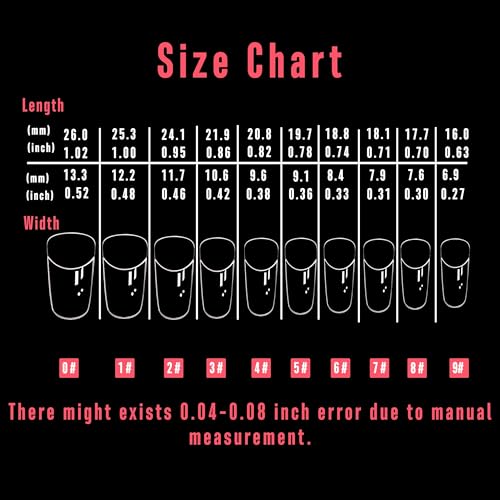 NOVO OVO Halloween 500 pcs Hawk Curved Transparent Clear Cystal Extra Super Extreme Deep Curve Half Cover Short Square Tapered Eagle Claw False Nail Extension Tips Acrylic Nail 10 Sizes Bag Packaging