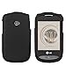 Generic Black Rubberized Protector Case for LG 800G - Retail Packaging - Black