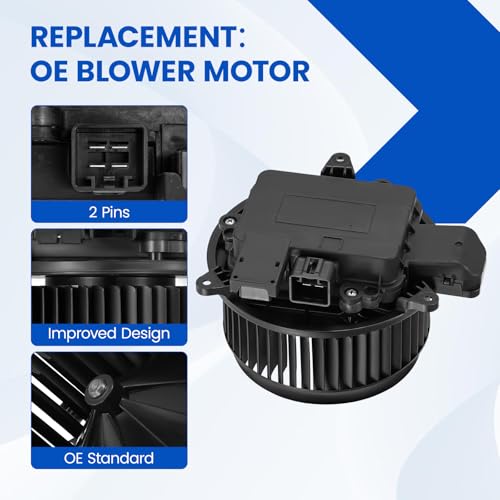 Image of HVAC Blower Motor 700329 FL3Z19805E Compatible with Ford Expedition F-150, Compatible with Ford F-250 /F-350 /F-450 /F-550 /F-600 Super Duty, A /C Blower Motor Assembly for Navigator