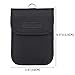 Wisdompro RFID Key FOB Protector for Car Key Signal Blocking; WP4694 Faraday Bag for Anti-Hacking, Anti-Theft Pouch - Black