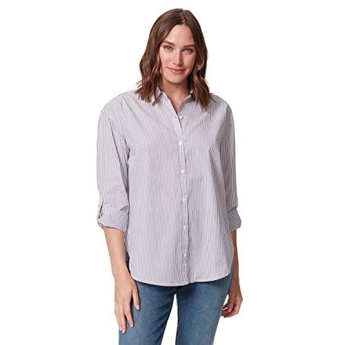 Image of Gloria Vanderbilt Women's Amanda Oversized Button Down Shirt with Roll-tab Sleeves