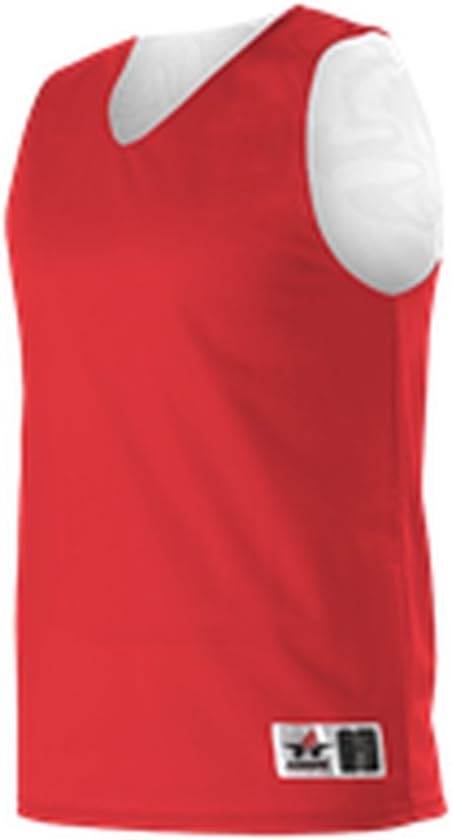 Alleson Adult Reversible MESH Tank Scarlet, White 3X 560R 560R-SCWH-3X