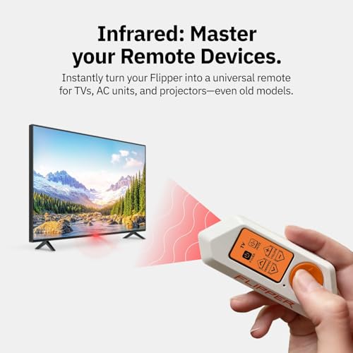 Image of Flipper Zero Portable Multi-Tool Hacking Device for Geeks, Fully Open-Source & Customizable, RFID and NFC Reader, Infrared Remote, Wireless Signal Explorer for Curious Minds, White