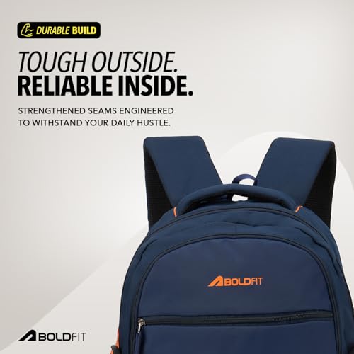 Image of Boldfit Laptop Backpack for Men & Women Premium Stylish Bags Ideal College Bag, Office Backpack & Travel Bag Water-Resistant with Bottle Holder