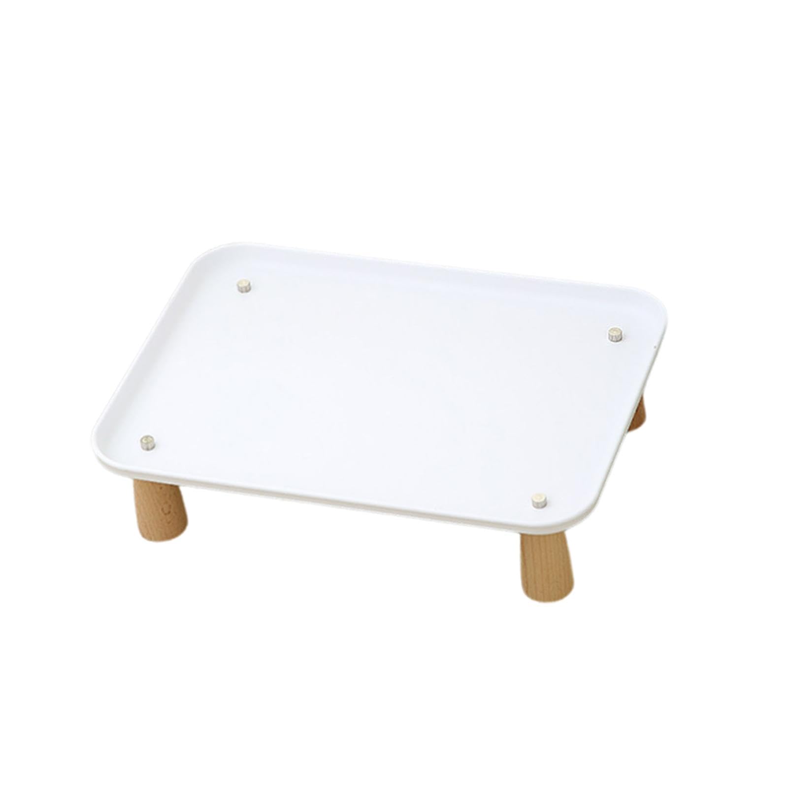 Baoblaze Raised Cat Bowl Stand, Durable Wood Leg Cat Feeder Elevated Shelf Large Capacity Wide Stable Raised Pet Bowls Platform Table for Cats and Dogs Neck Health, Easy to Clean