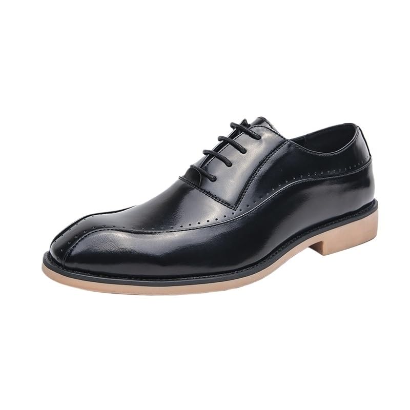 Mens Brogue Oxford Dress Shoes Formal Luxury Leather Lace Up Wedding Prom Casual Shoes