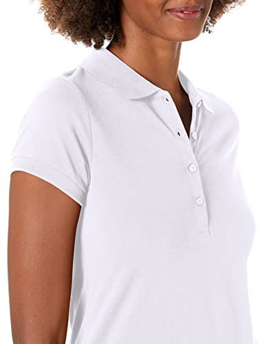 Nautica Juniors Uniform Short Sleeve Pique Polo, Nautica White, 1 #TOP3