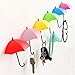 Produktbild Pulchram 6 PCS Wand Haken, Schlüsselaufhänger Selbstklebende Tür Schlüssel Kleidung Haken Halter Regenschirm Dekorative Accessoires Wohnkultur Akzente Geschenk