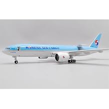 ACE HOBBY for JC Wings for Korean Air Cargo Interactive Series for Boeing B777F HL8077 Open Cabin Version 1200 Aircraft Pre-Built Model