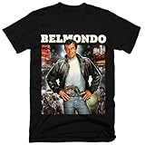 Round neck T-shirt EYGT45Ysw Jean-Paul Belmondo t Shirt Black S