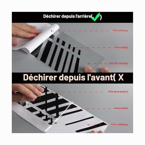Autocollants T-max masquer rayures carénage scooter vinyle jaune fluo