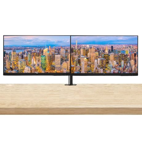 Image of HP Series 3 Pro 24-inch 324pf Full HD (1920 x 1080) LCD IPS Monitor, 2-Pack, VGA, DisplayPort Bundled with Desk Mount Dual Monitor Stand