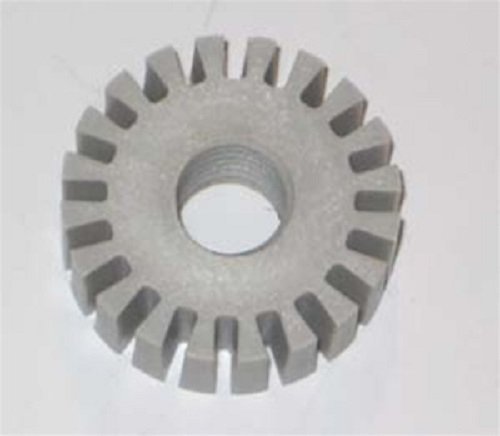 Single Elite Q032 Limit Switch Adjustment Nut, showing the top view with internal threading.