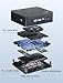 MINISFORUM UN100P Mini PC 12th Gen Alder Lake N100(up to 3.4GHz) Desktop Computer, LPDDR4 16GB RAM 512GB SSD, 1x HDMI, 1xDP, 1x USB-C 4K Triple Display, 1x 2.5G LAN Port Micro Computer
