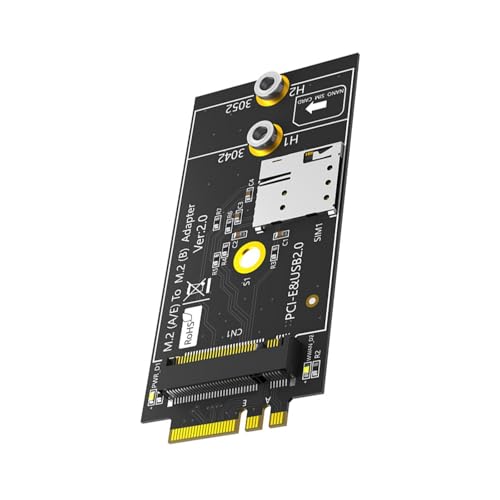 Adaptateur B vers A+E fente pour installer module 3G LTE USB2.0 PCIE