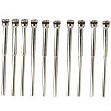Yuanpgky Juego de 10 herramientas rotativas de mandril de mango de pulido con vástago de 2,35 mm para máquina pulidora y trabajo de cuentas de joyería