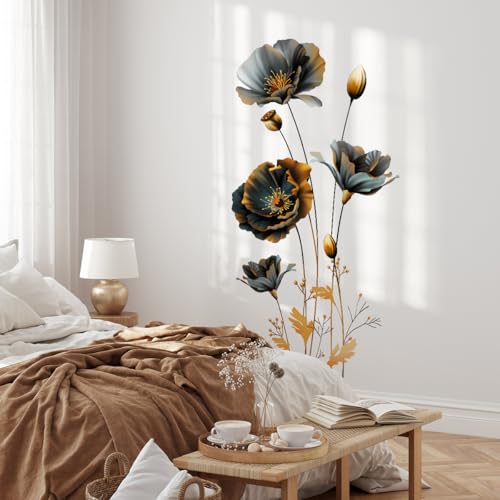 Vinilo decorativo floral moderno 3D grande miniatura 2