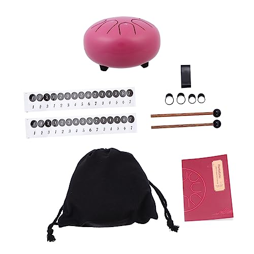 Hemoton Style 6'' Steel Tongue Drum Ethereal Drum for Music Lovers Perfect for Boys and Girls Adults