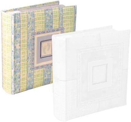 Malden International Fashion Series Bound Photo Album, Holds 200 4x6" Photos, 2 per Page, Blue & Yellow Baby Boy Design