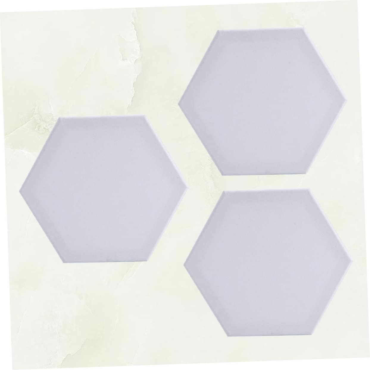 3pcs Hexagon Cotton Canvas Boards Artists for Oil Painting DIY Drawing Panels for Creative Projects