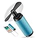 Price comparison product image C&Xanadu Portable Battery Mini Fan,USB Small Hand Held Fans,2200mAh Rechargeable Battery,8-12h Work Time, Travel/Shopping/Football Cooling Fan for Women Lake Blue