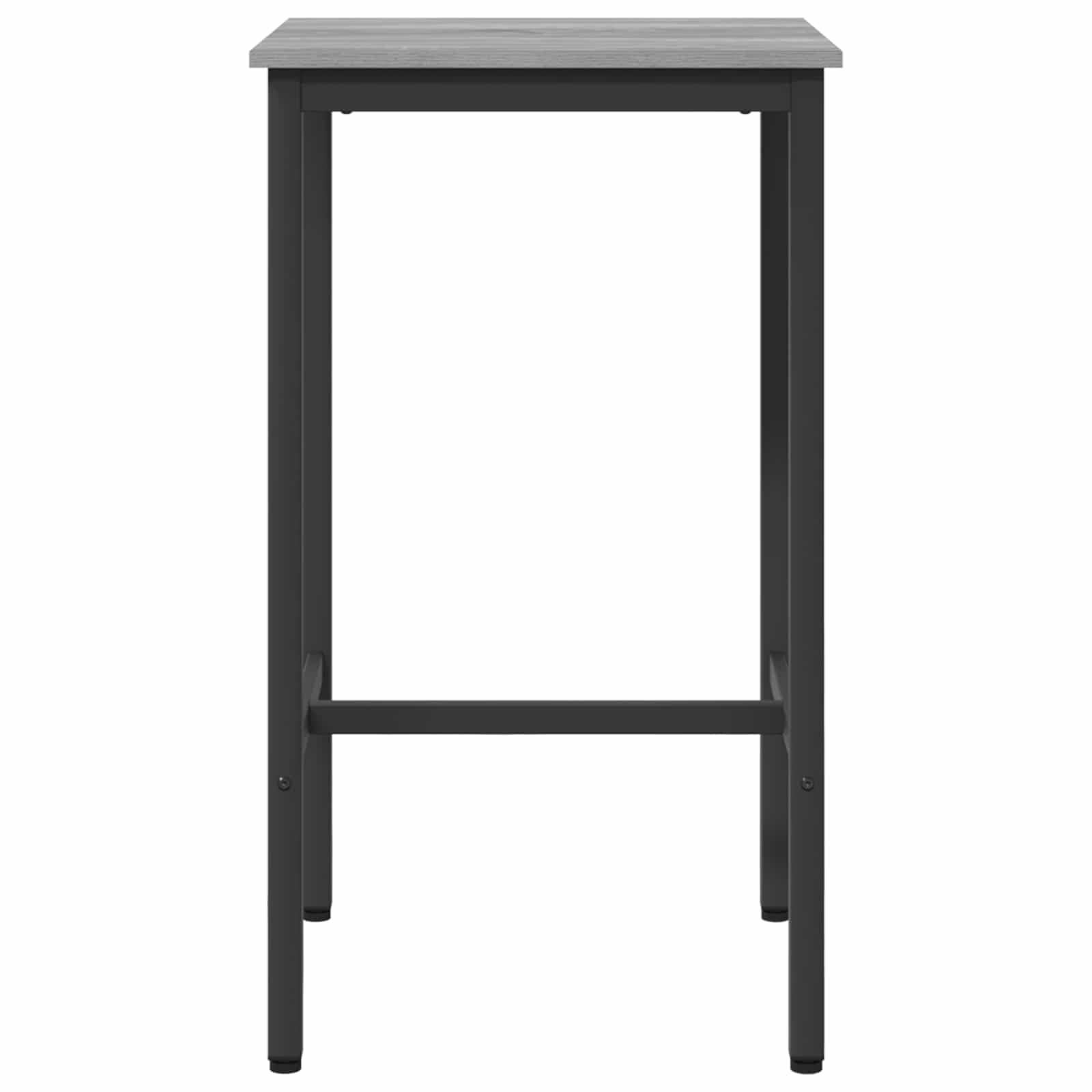 Tavolo da bar, 52 x 52 x 110 cm, legno di ingegneria, acciaio zincato