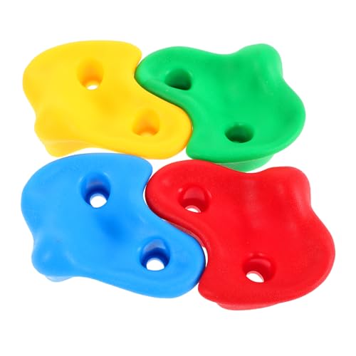 Vaguelly 4piezas Agarre para Escalada Infantil Piedras De Escalada Coloridas para Paredes Interiores y Exteriores Fomentan La Coordinación Ejercicio Niño Niña Incluye Tornillos De