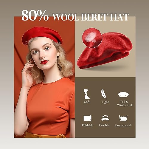Jeicy 43235-95924 Beret Hats For Women thumb #3