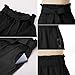 KANCY KOLE Paperbag Skirt for Women Casual High Waist Short Skirt Ruffled Waist Work Skirts Black