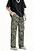 GINGTTO Camo Pants for Men Cargo Baggy Loose Fit Stretch Mens Wide Leg Pants Fashion Drawstring Green 34×30