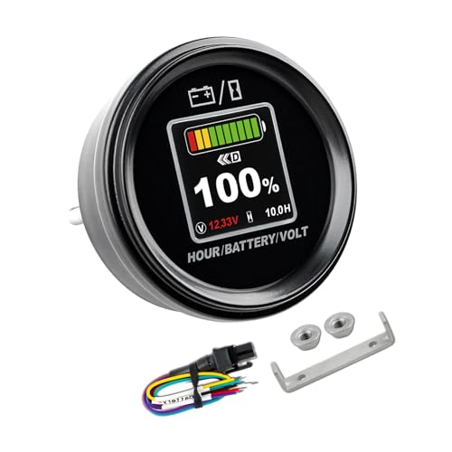 Voltímetro y Horómetro Runleader RL-BI069C para Control de Energía en Autocaravanas