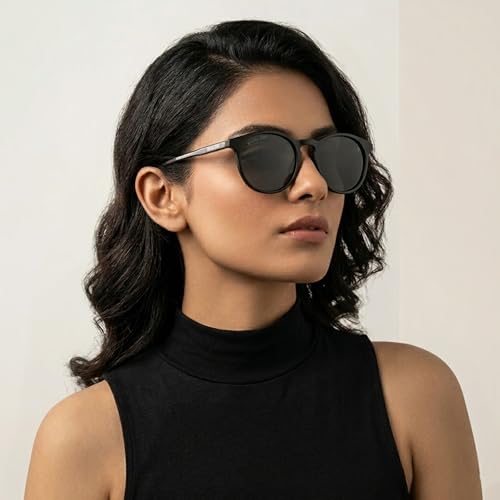 Image of ROYAL SON Polarized Stylish Sunglasses | UV Protection | Round | Classic | Men & Women | Small | SG-RS1111