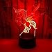 Lampka nocna LED 3D, lampka nocna w kształcie jednorożca, 7 kolorów, dotykowa lampa stołowa, płyta akrylowa, podstawa z tworzywa ABS, ładowarka USB, dekoracja do sypialni, biura