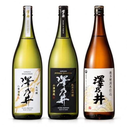 日本酒 澤乃井 純米大吟醸・大吟醸・奥多摩湧水仕込み1.8L3本入
