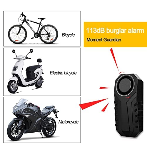 WSDCAM USB Rechargeable Bike Alarm With Remote, Wireless Vehicle Security Alarm