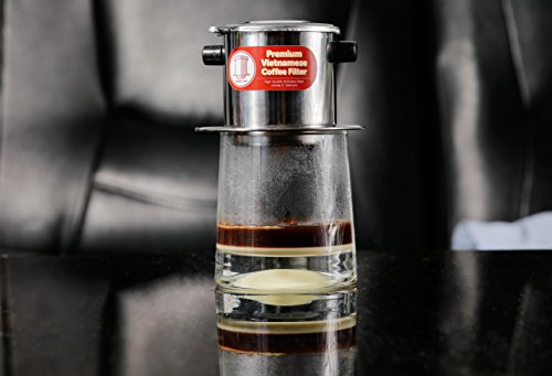 Vietnamesischer Kaffeefilterpresse aus Edelstahl, 237 ml, geeignet für französisches Mahlen, 2 Stück – Ansicht 3