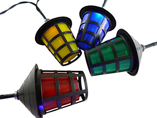 Christmas Concepts® 40 Multi Coloured Chasing LED Lantern Lights - 8m (26.3ft) - Christmas/All Year Round Lights