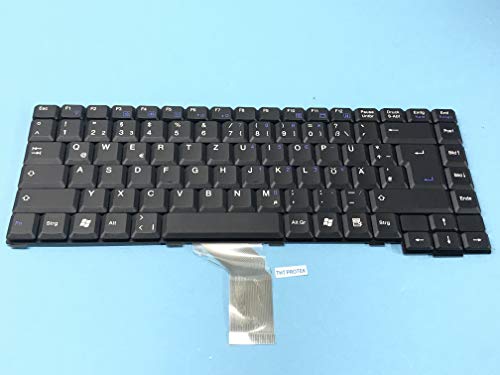 T-ProTek Noir - Clavier allemand compatible avec Packard Bell easynote R1904, R5000
