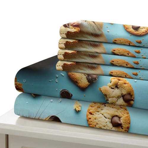 Parure de lit hamster mignon 140x200 avec housse de couette microfibre - 7