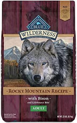 Blue Buffalo Wilderness Rocky Mountain Recipe High Protein, Natural Adult Dry Dog Food, Bison 22-lb