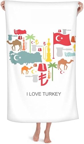 Manta de franela suave y cálida con diseño de árbol de coco y bandera nacional de camello y corazón